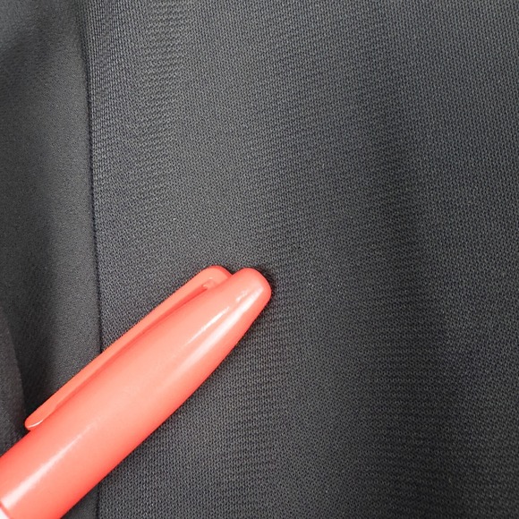 Susan Graver Premier Knit Tunic Sheer Chiffon Flutter Sleeves Womens 2X Black - Picture 10 of 16